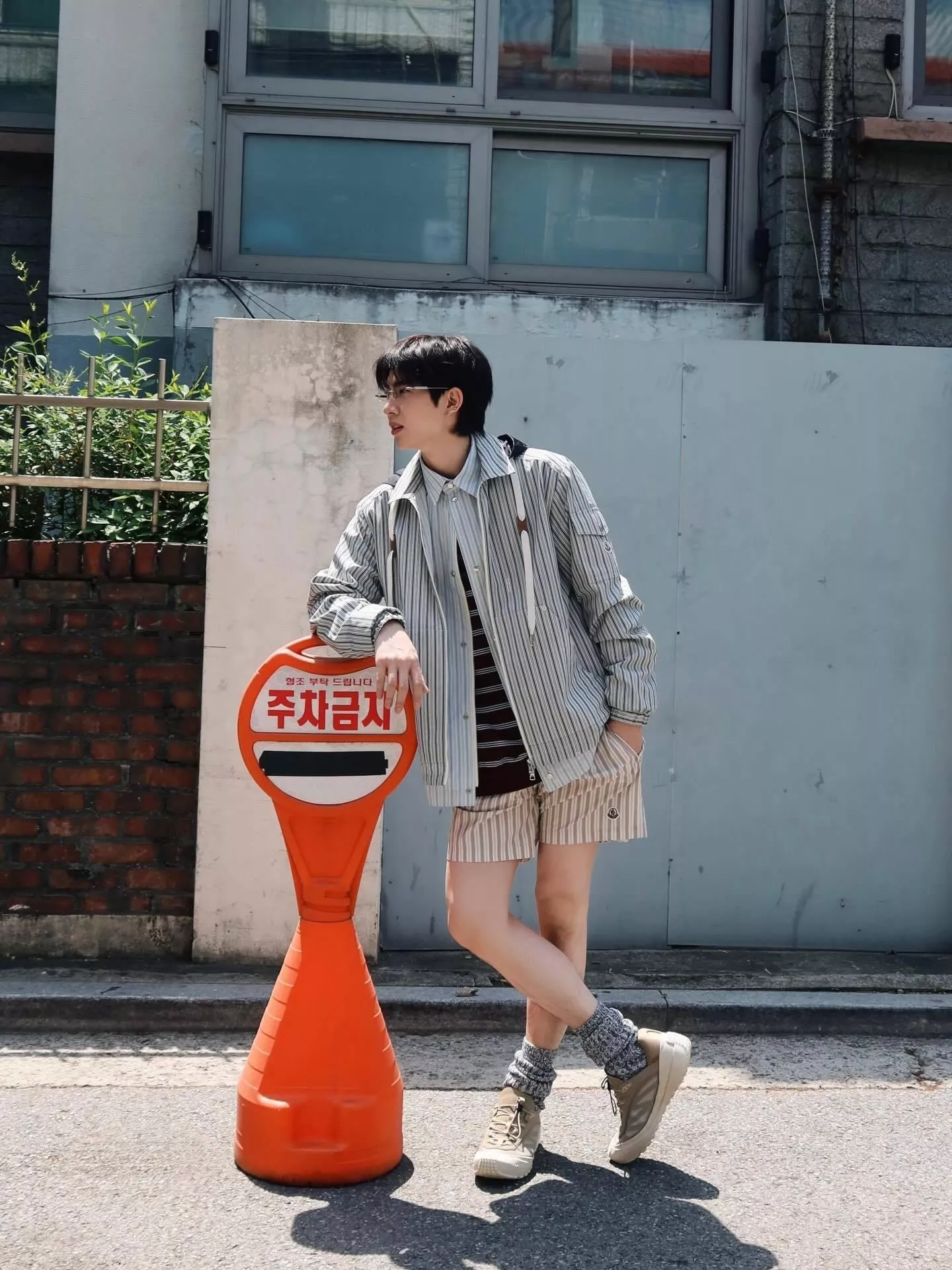 에르메스 스트라이프 후드 셔츠 재킷 상세 이미지 25