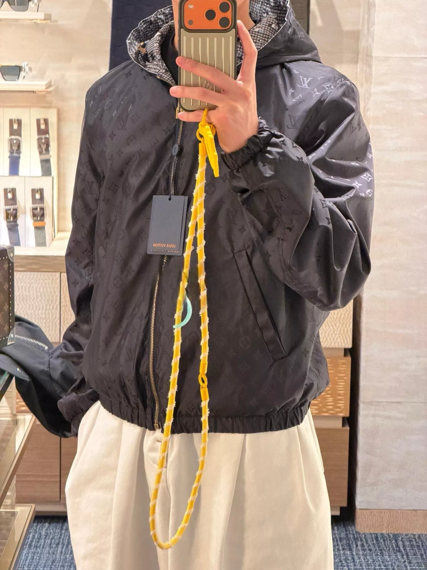루이비통 모노그램 자카드 리버서블 후드 재킷 상세 이미지 12