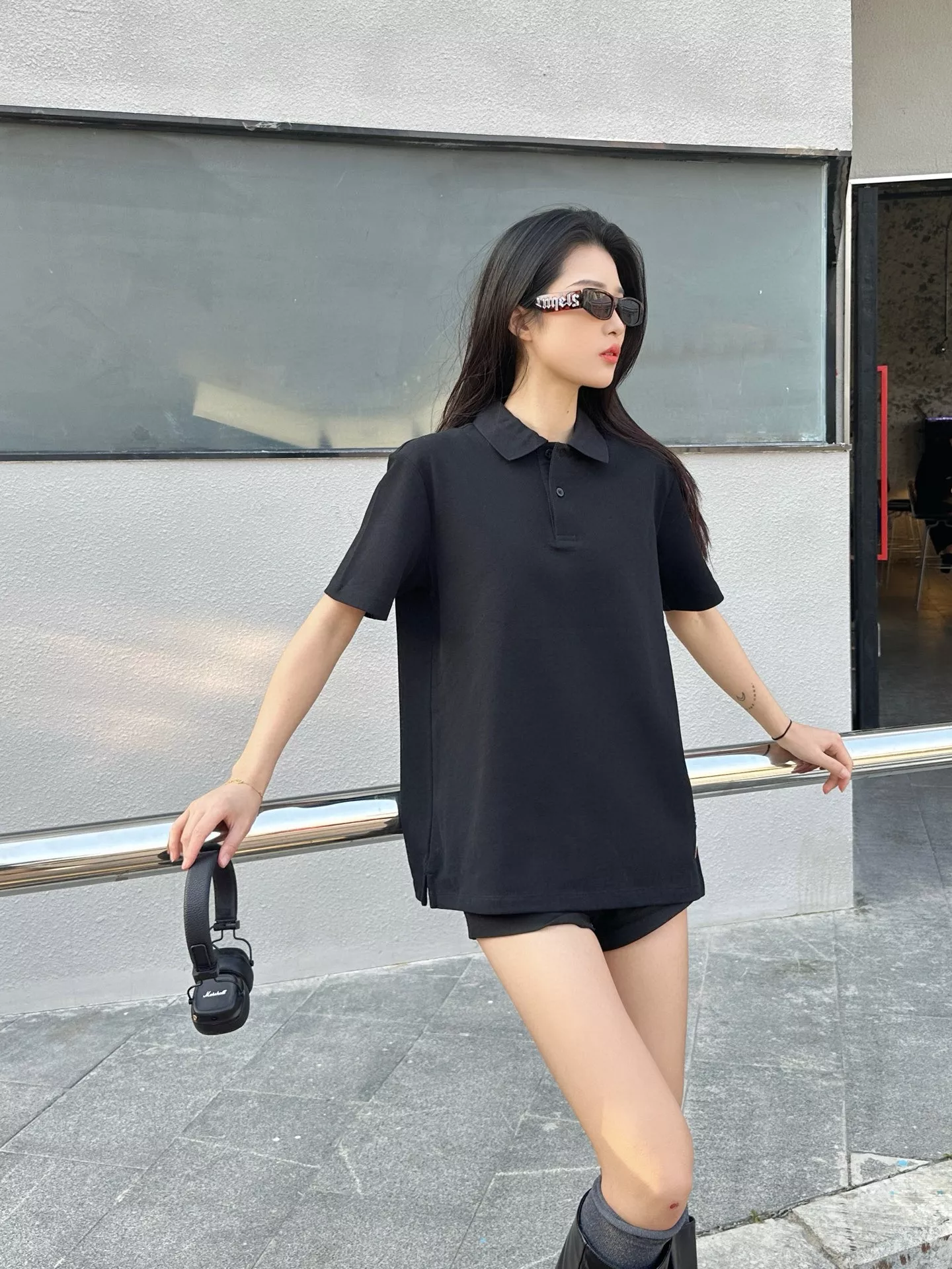 버버리 전마 패치 자수 반소매 폴로 티셔츠 상세 이미지 14