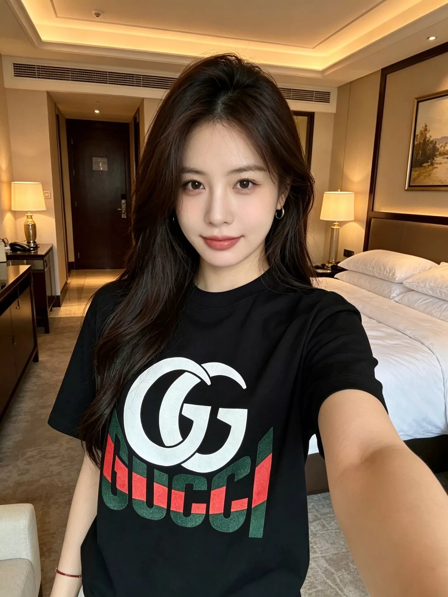 구찌 GG 패치 레드그린 자수 반소매 티셔츠 상세 이미지 16