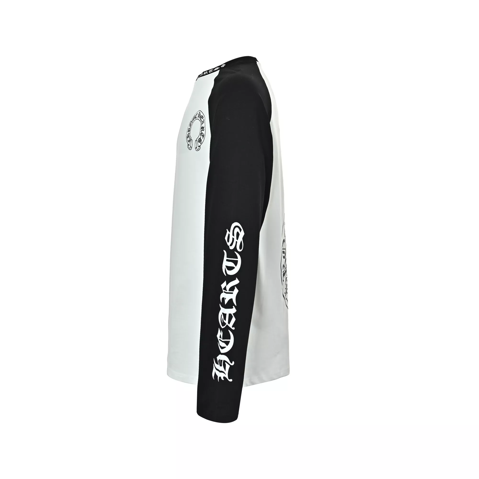 크롬하츠 배색 프린트 롱슬리브 티셔츠 상세 이미지 2