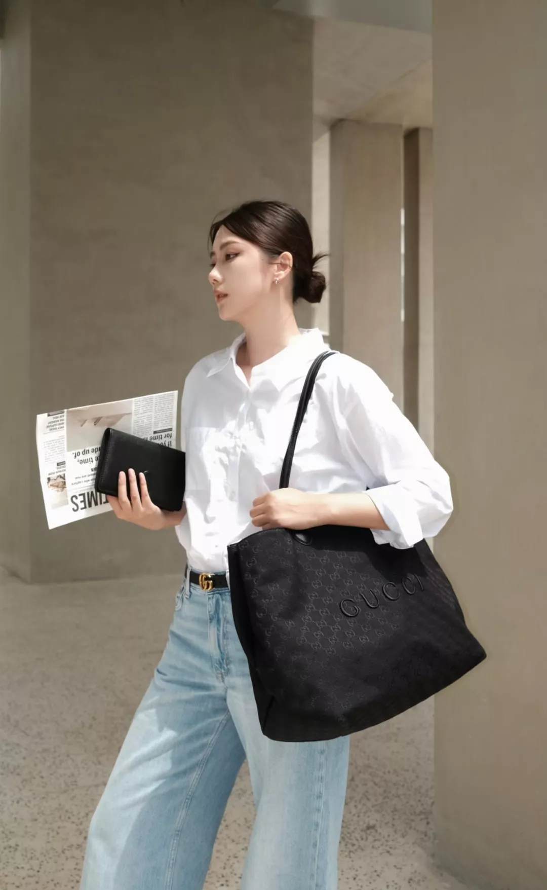 구찌 NY 한정 시리즈 대형 캔버스 쇼퍼백 상세 이미지 38