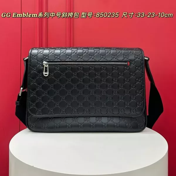 구찌 엠블럼 시리즈 중형 로고 패턴 크로스백