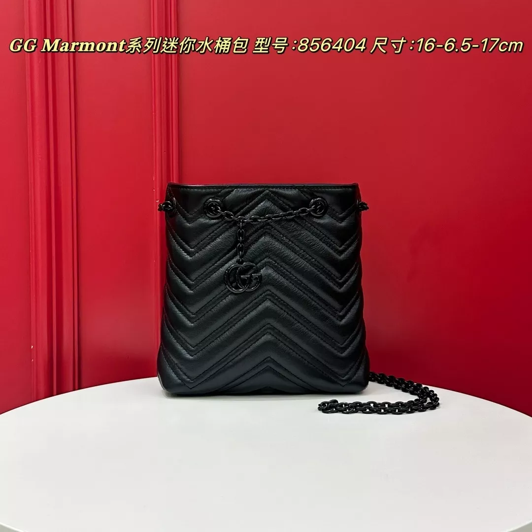 구찌 마몬트 미니 체인 버킷백 상세 이미지 1