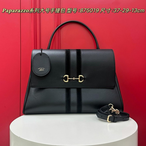 구찌 Paparazzo 시리즈 라지 플랩 토트백