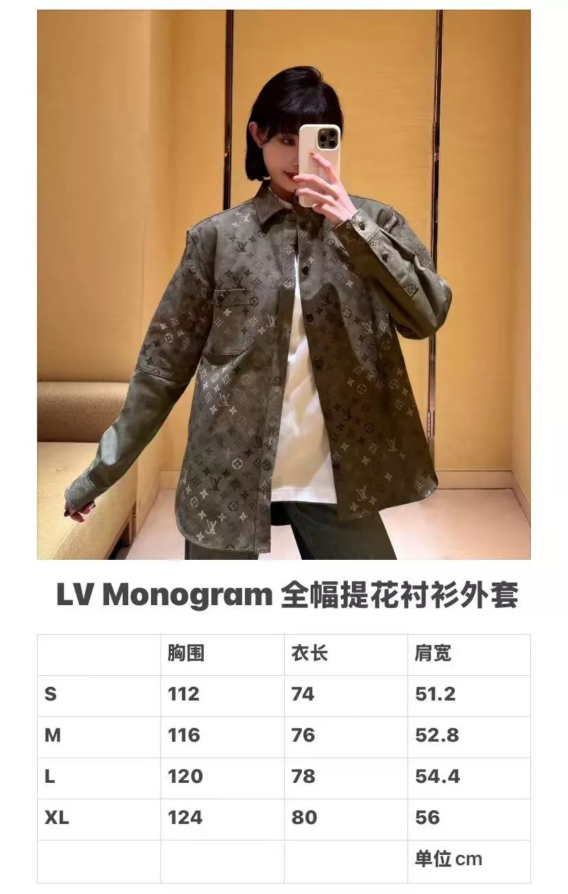 루이비통 모노그램 풀오버 프린트 코튼 셔츠 재킷 상세 이미지 10