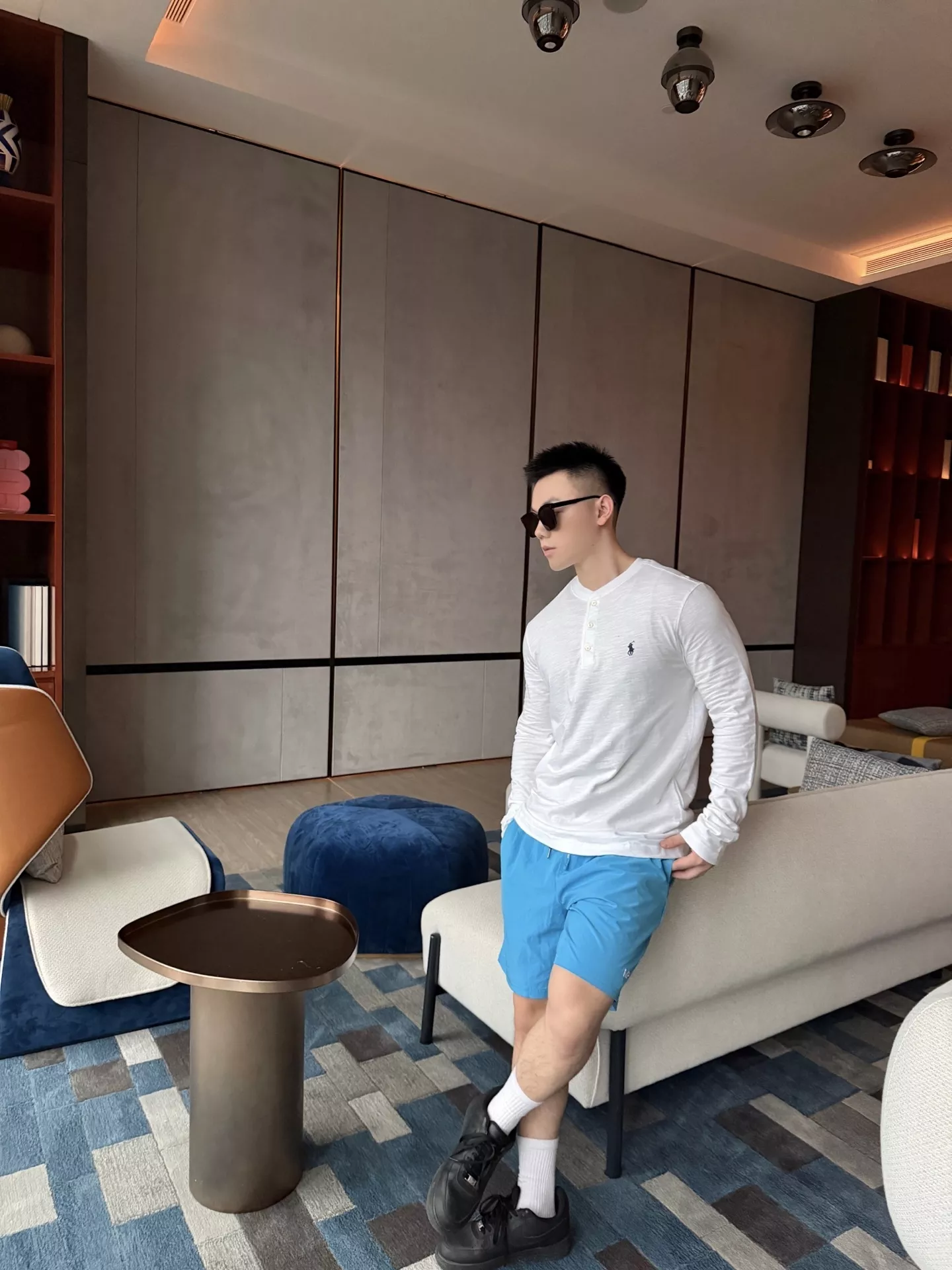 랄프로렌 자수 헨리넥 슬럽 긴소매 티셔츠 상세 이미지 10