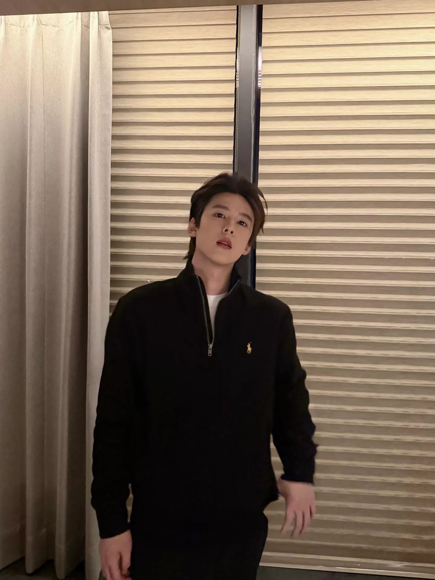 랄프로렌 금색 자수 하프집업 반하이넥 맨투맨 티셔츠 상세 이미지 21