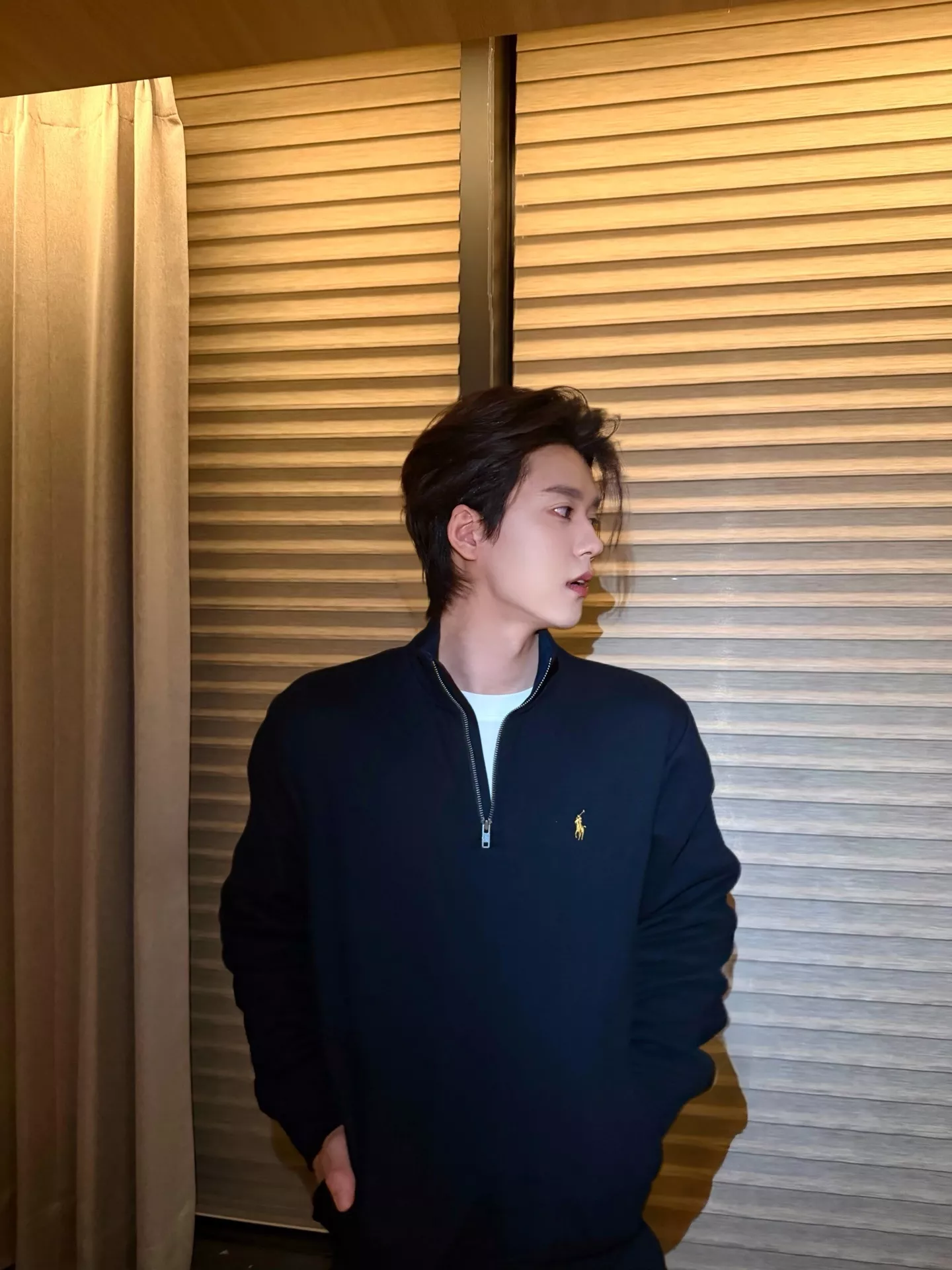 랄프로렌 금색 자수 하프집업 반하이넥 맨투맨 티셔츠 상세 이미지 19