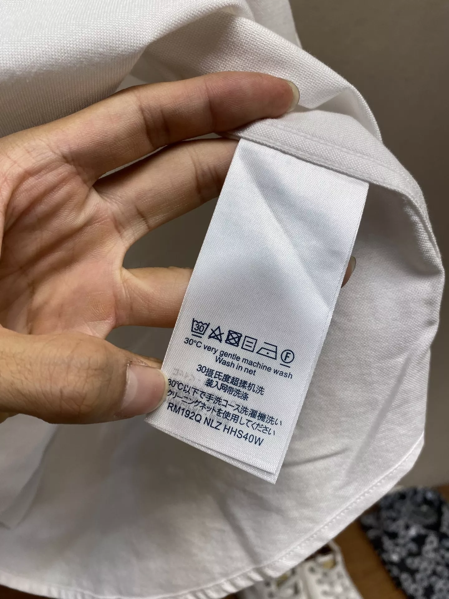 루이비통 옥스퍼드 코튼 배색 포켓 긴소매 셔츠 상세 이미지 6