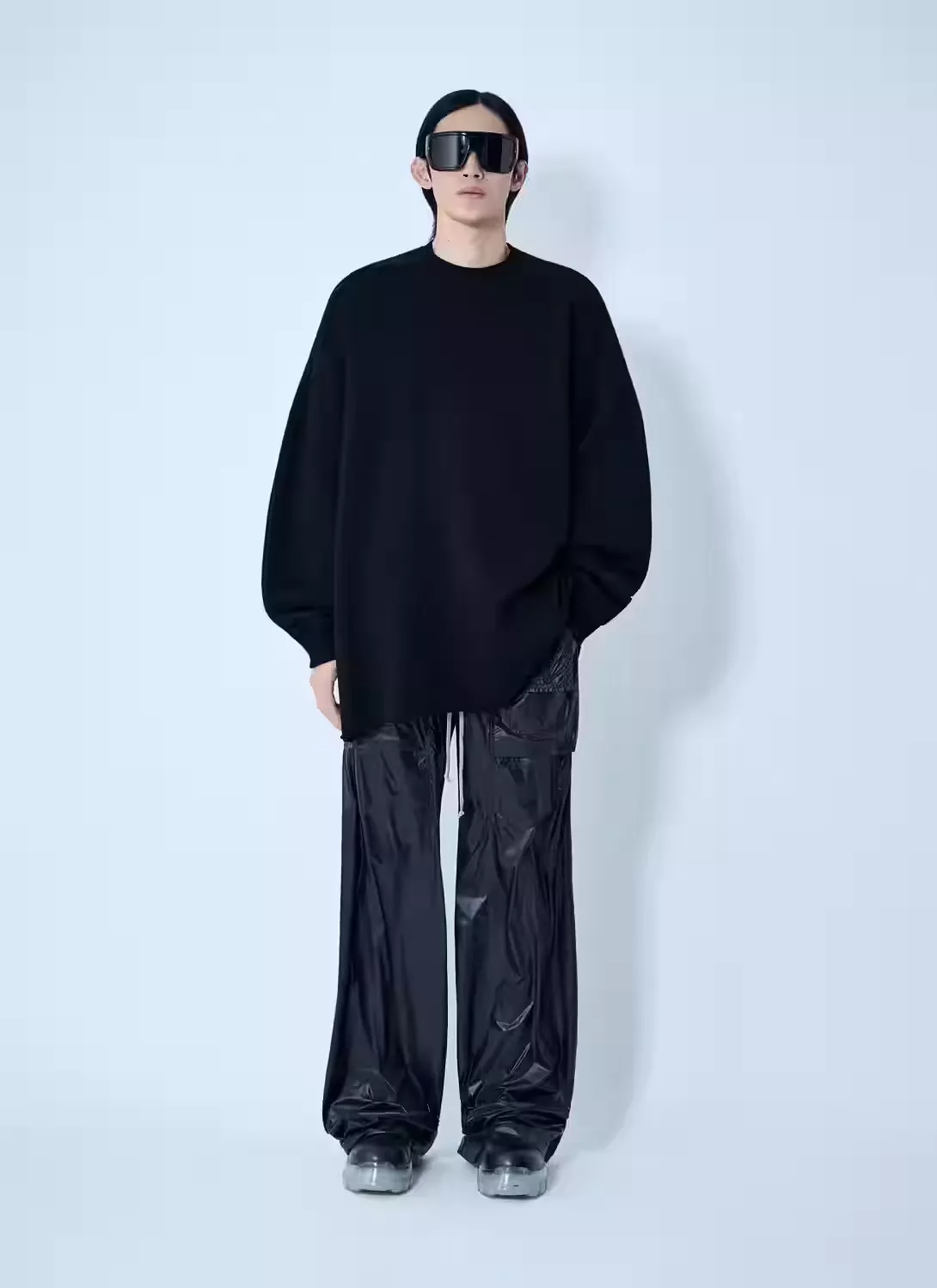 릭오웬스 더블 링 나일론 와이드 팬츠 상세 이미지 14