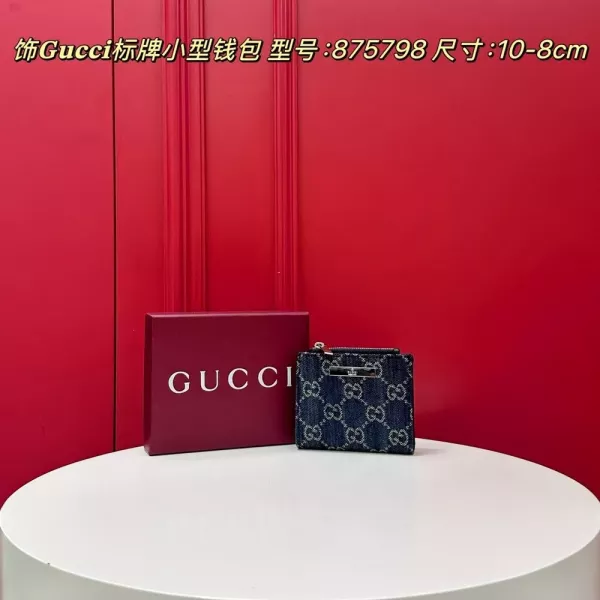 구찌 GG 로고 플레이트 소형 반지갑