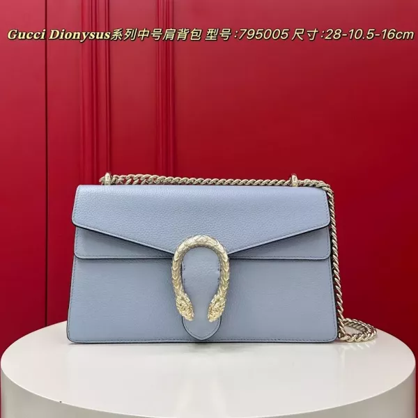 구찌 디오니서스 중형 타이거헤드 체인 숄더백