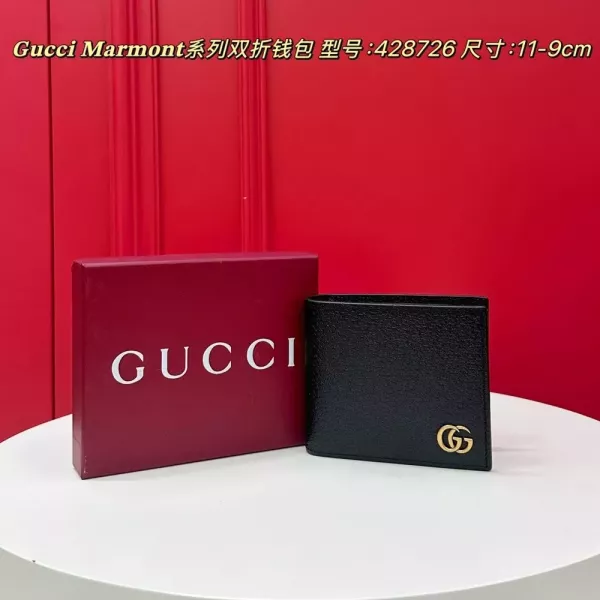 구찌 마몬트 더블 폴드 레더 반지갑