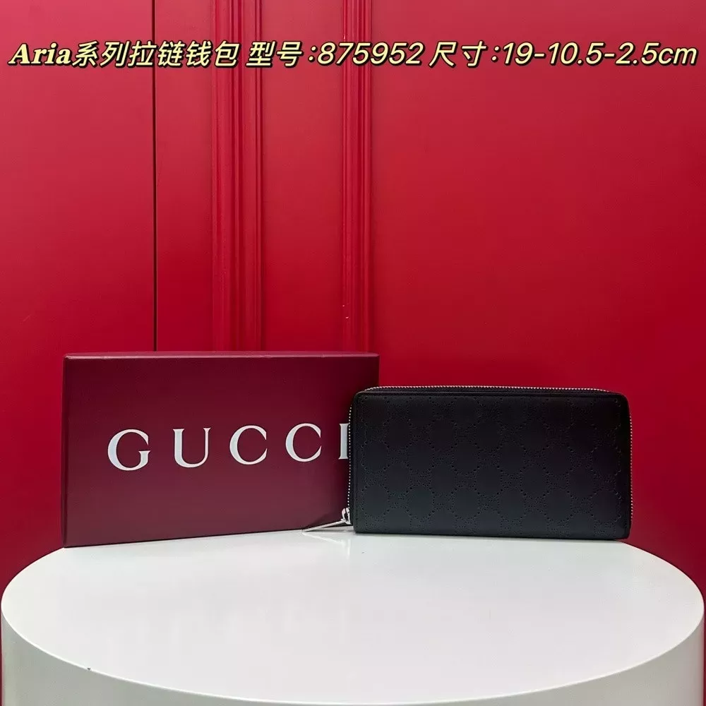 구찌 아리아 시리즈 지퍼 장지갑