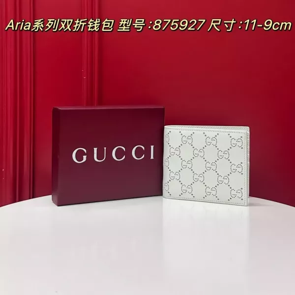 구찌 아리아 시리즈 GG 패턴 이중 반지갑