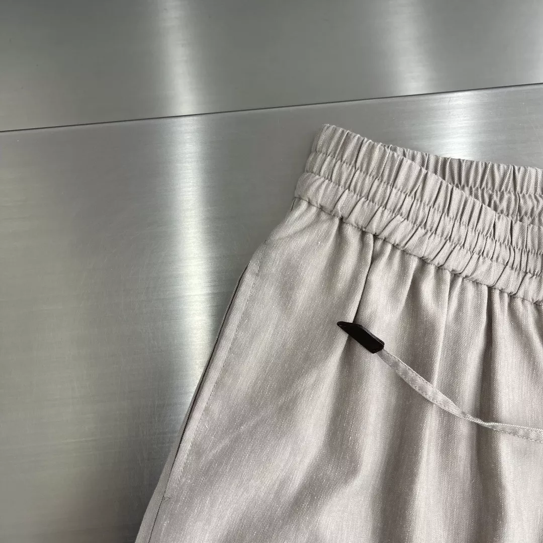 로로피아나 린넨 혼방 밴딩 스트레이트 캐쥬얼 팬츠 상세 이미지 4