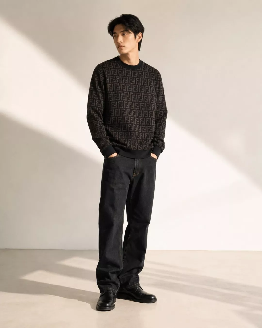 펜디 FF 자카드 울 혼방 라운드넥 긴소매 니트 상세 이미지 21