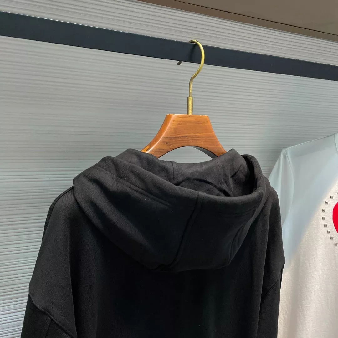 로에베 배색 로고 자수 드로스트링 지퍼 후드 재킷 상세 이미지 9