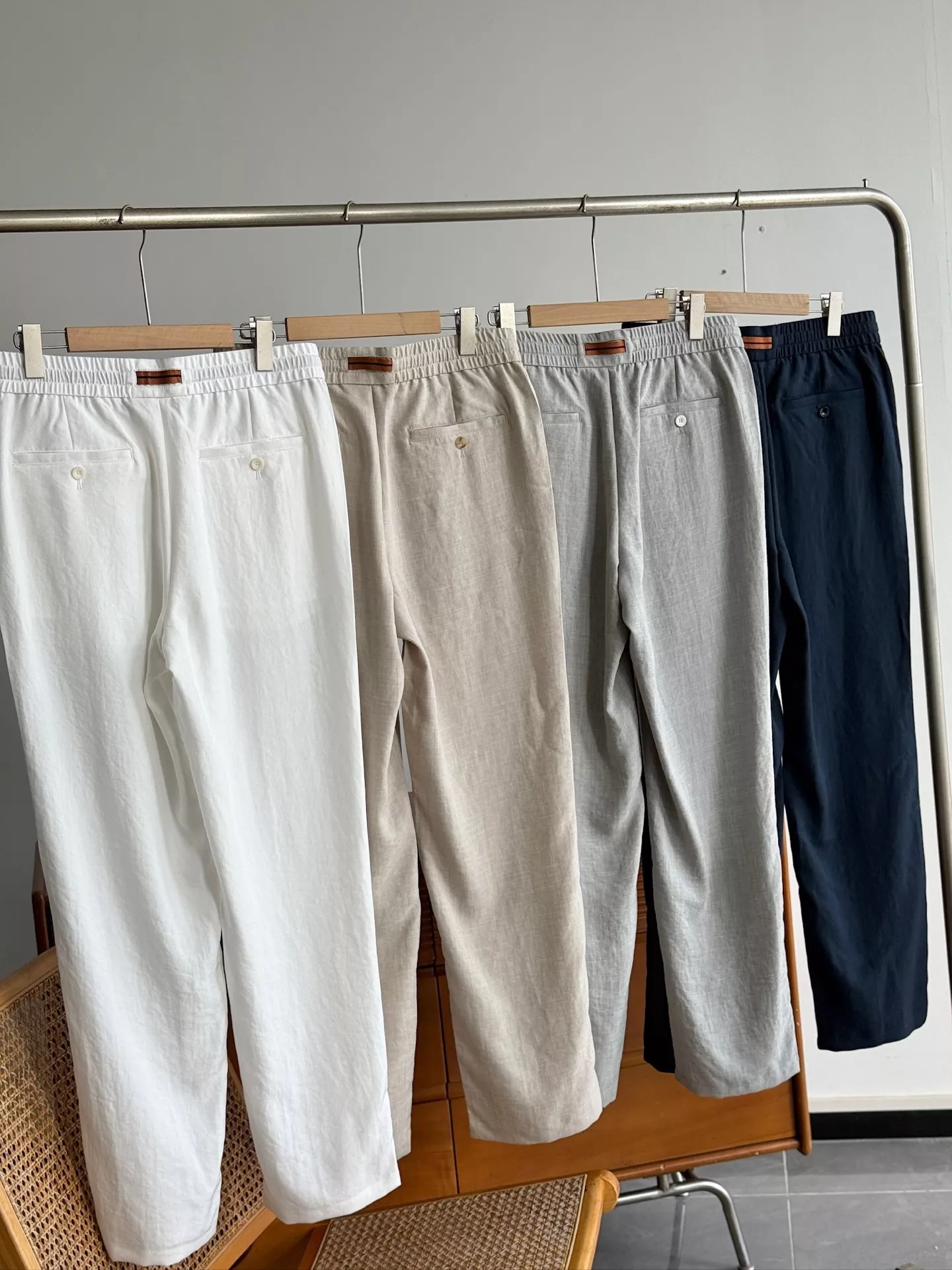 제냐 텐셀 린넨 클래식 핏 캐쥬얼 팬츠 상세 이미지 7
