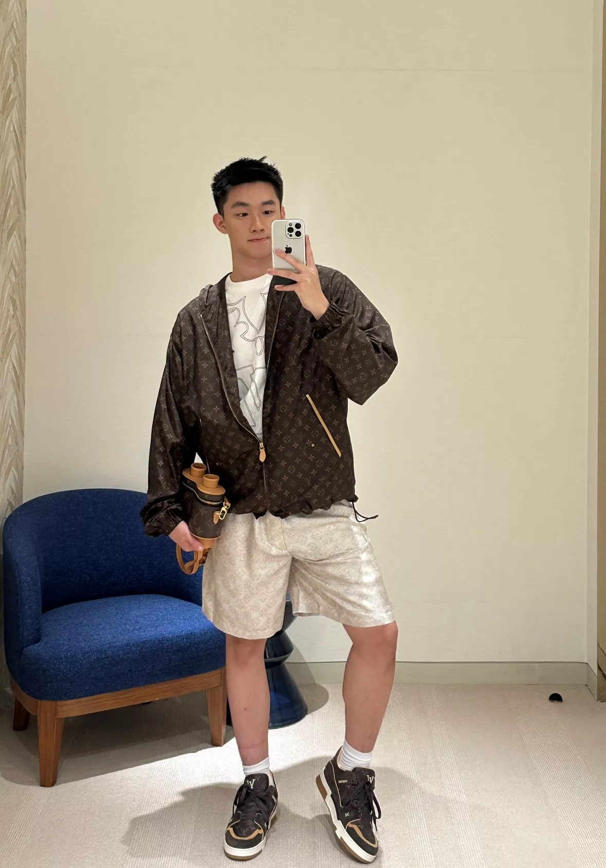 루이비통 모노그램 후드 집업 재킷 상세 이미지 51