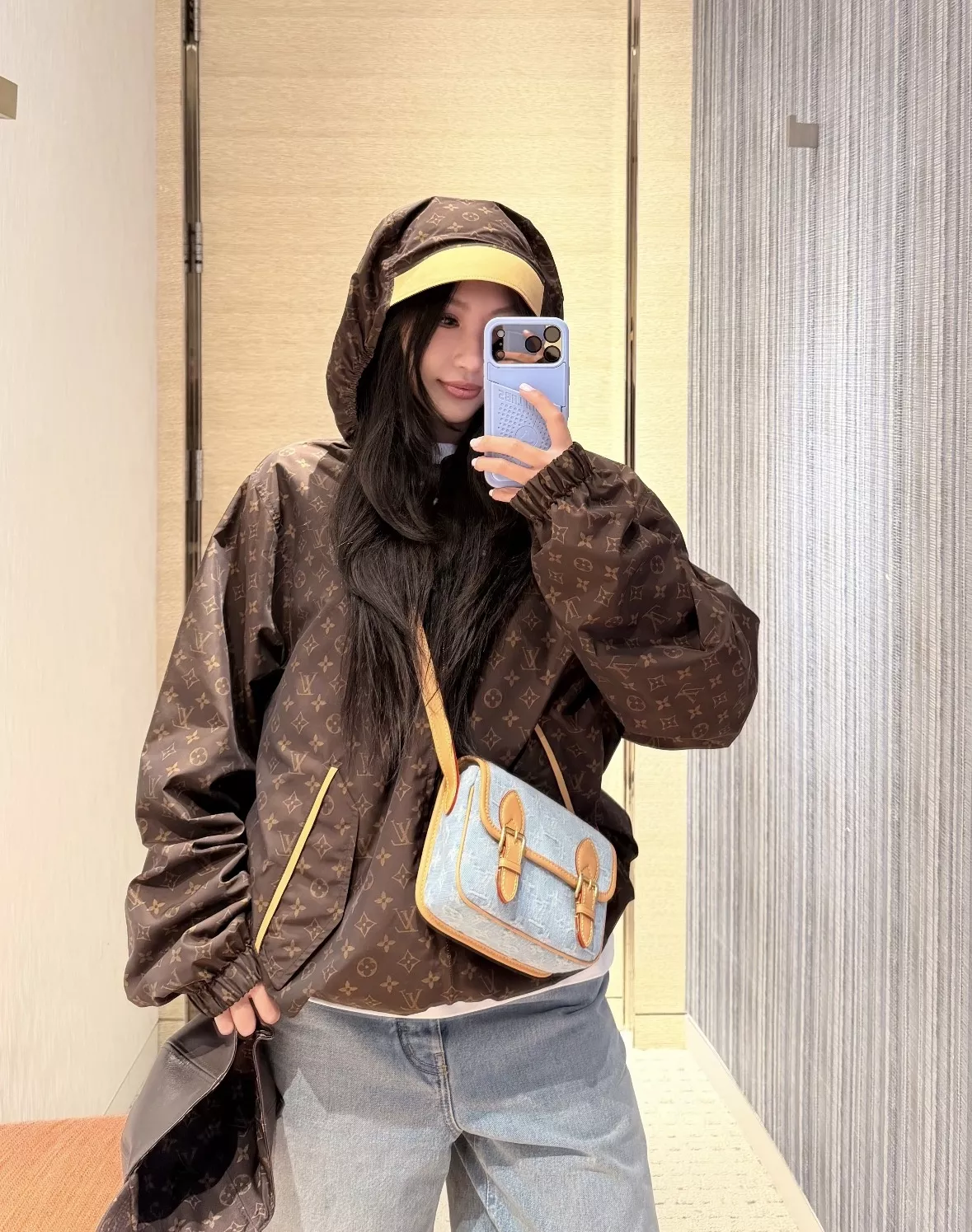 루이비통 모노그램 후드 집업 재킷 상세 이미지 57