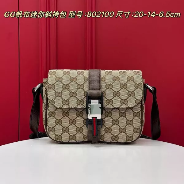 구찌 GG 캔버스 미니 플랩 크로스백