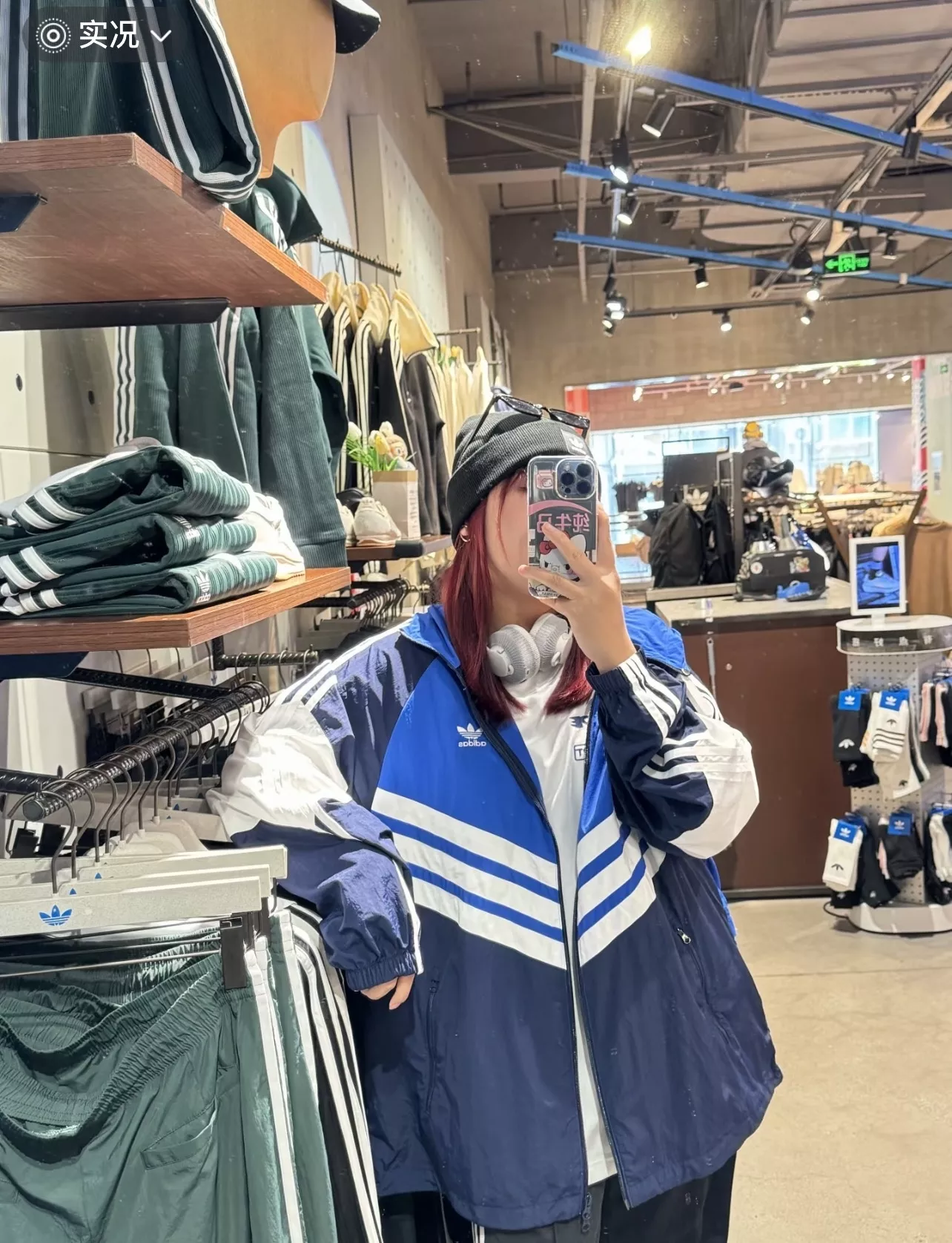 아디다스 복고 배색 패널 후드 윈드 재킷 상세 이미지 48