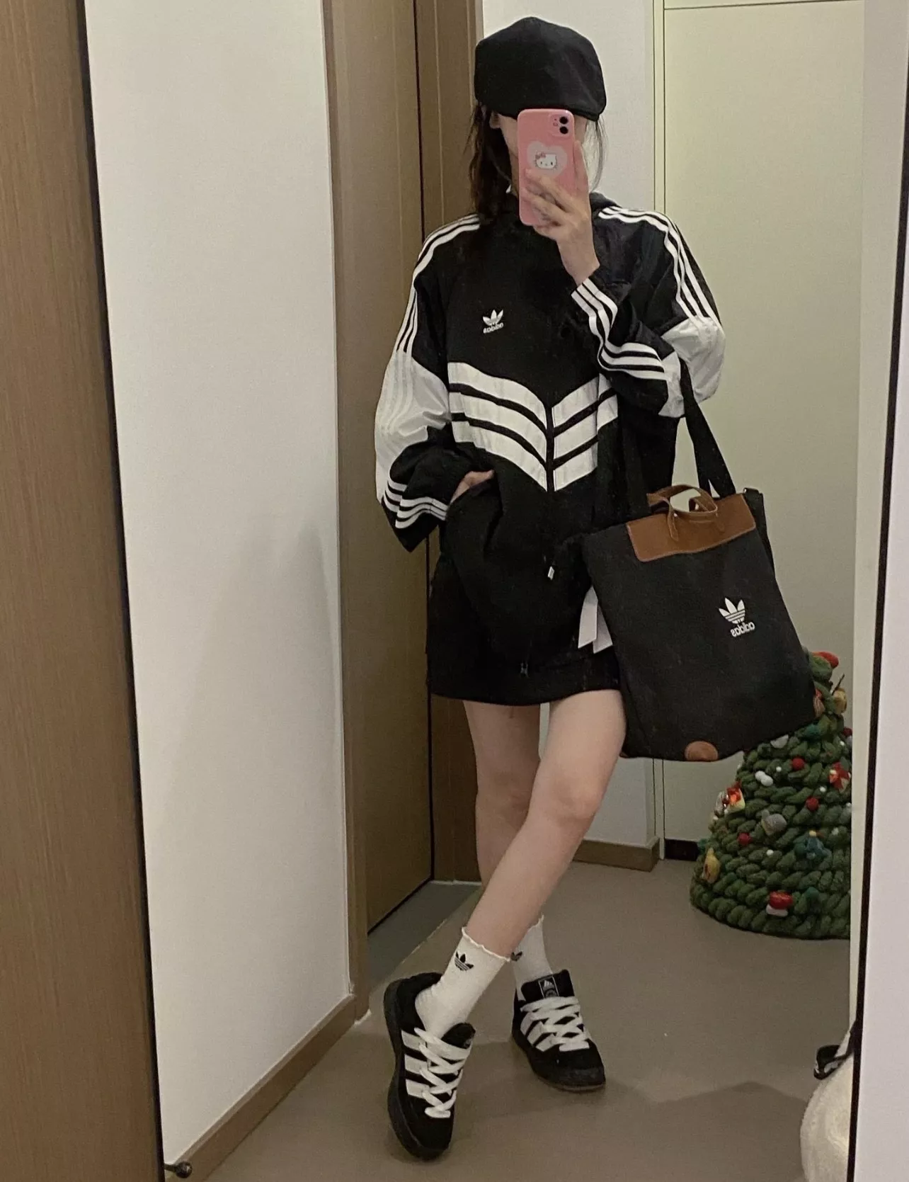 아디다스 복고 배색 패널 후드 윈드 재킷 상세 이미지 39