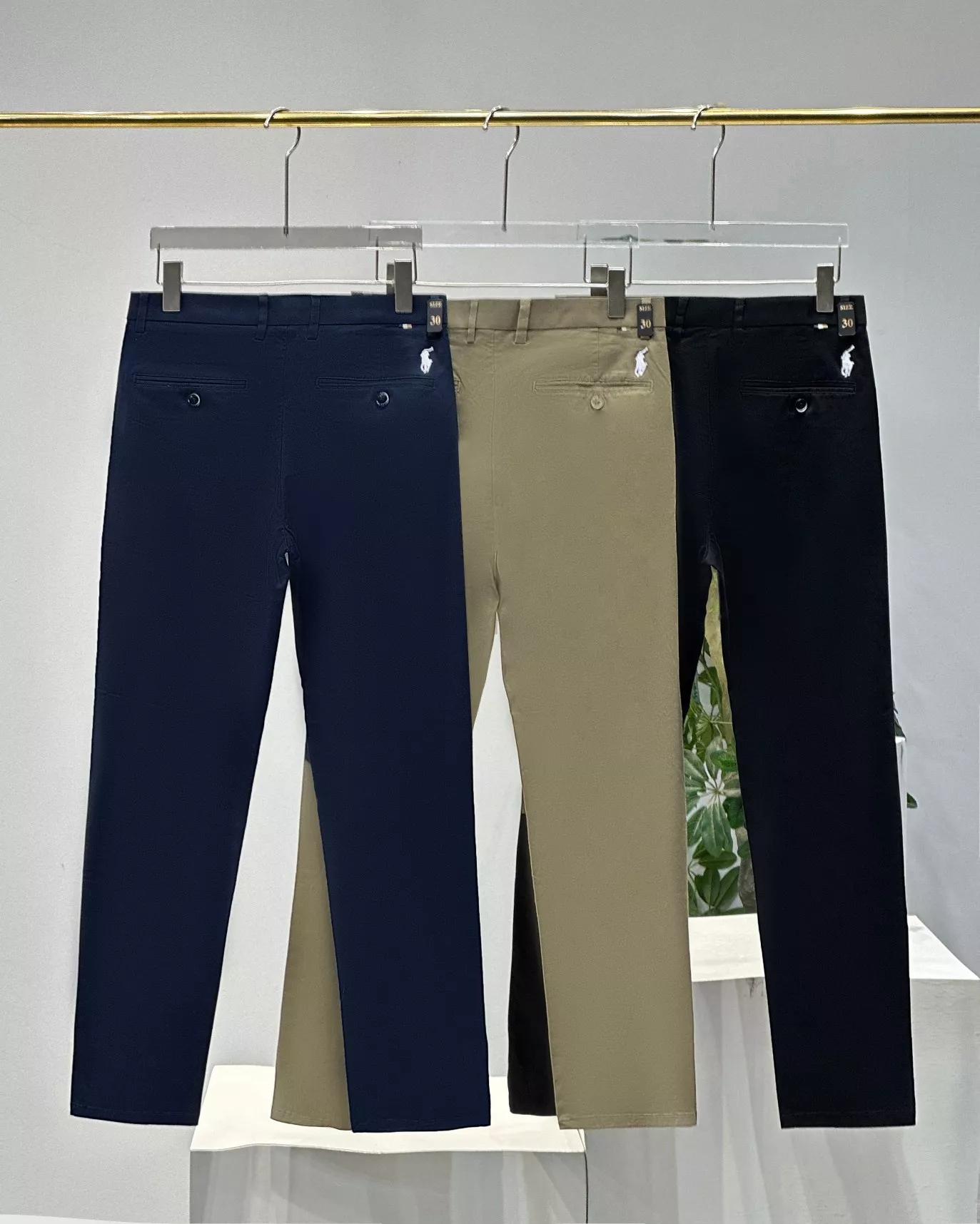 랄프로렌 로고 포인트 비즈니스 캐주얼 슬랙스 팬츠 상세 이미지 5
