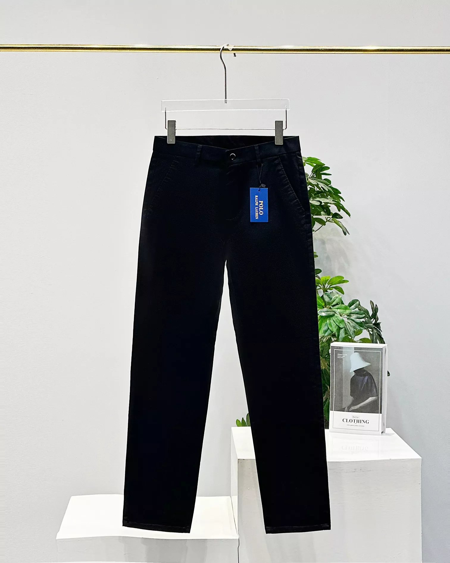 랄프로렌 로고 포인트 비즈니스 캐주얼 슬랙스 팬츠 상세 이미지 4