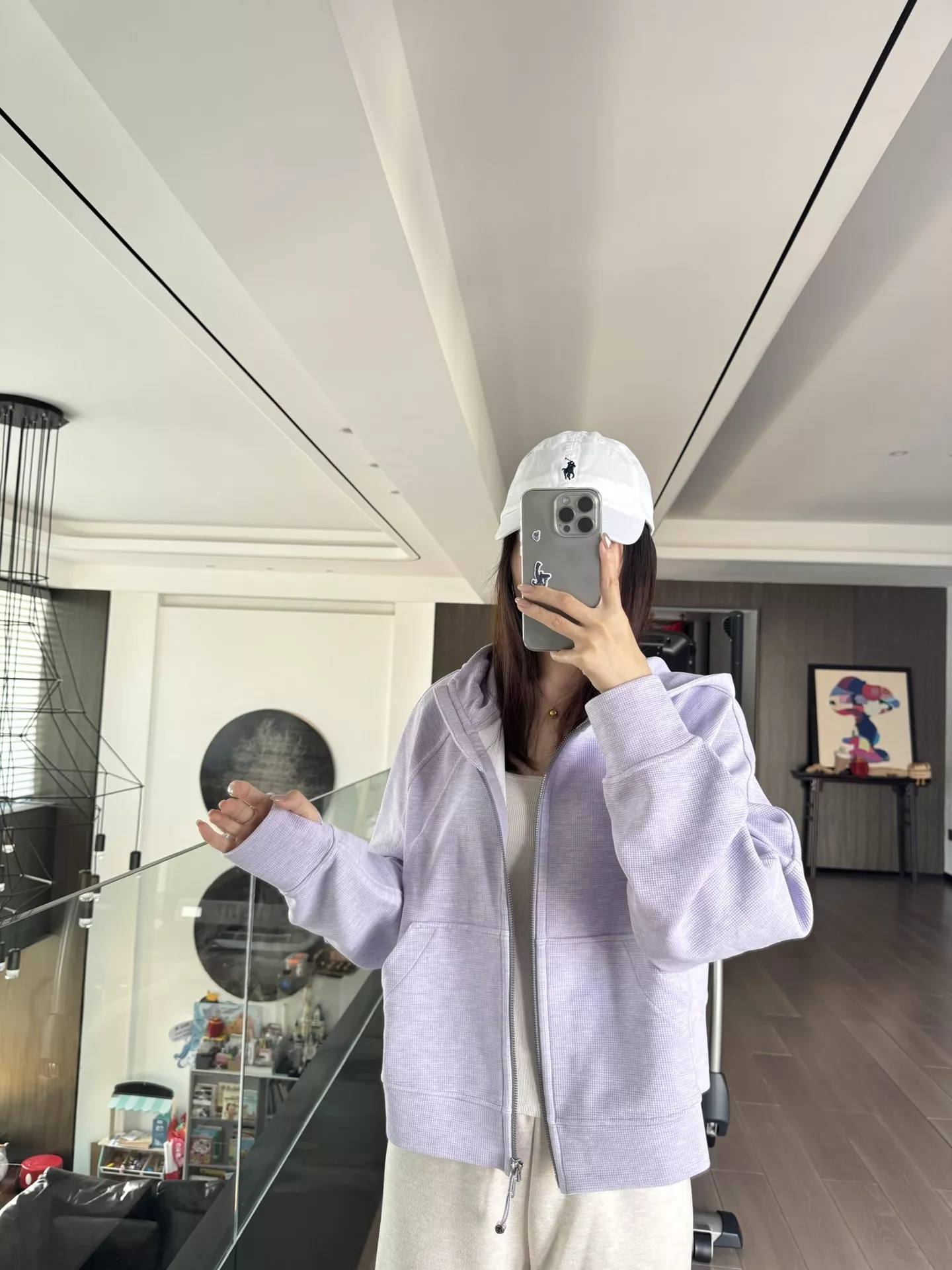 룰루레몬 와플 텍스처 풀집업 크롭 후드 재킷 상세 이미지 105