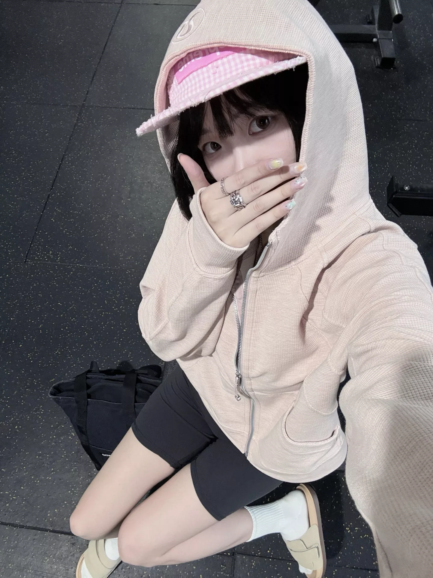 룰루레몬 와플 텍스처 풀집업 크롭 후드 재킷 상세 이미지 83