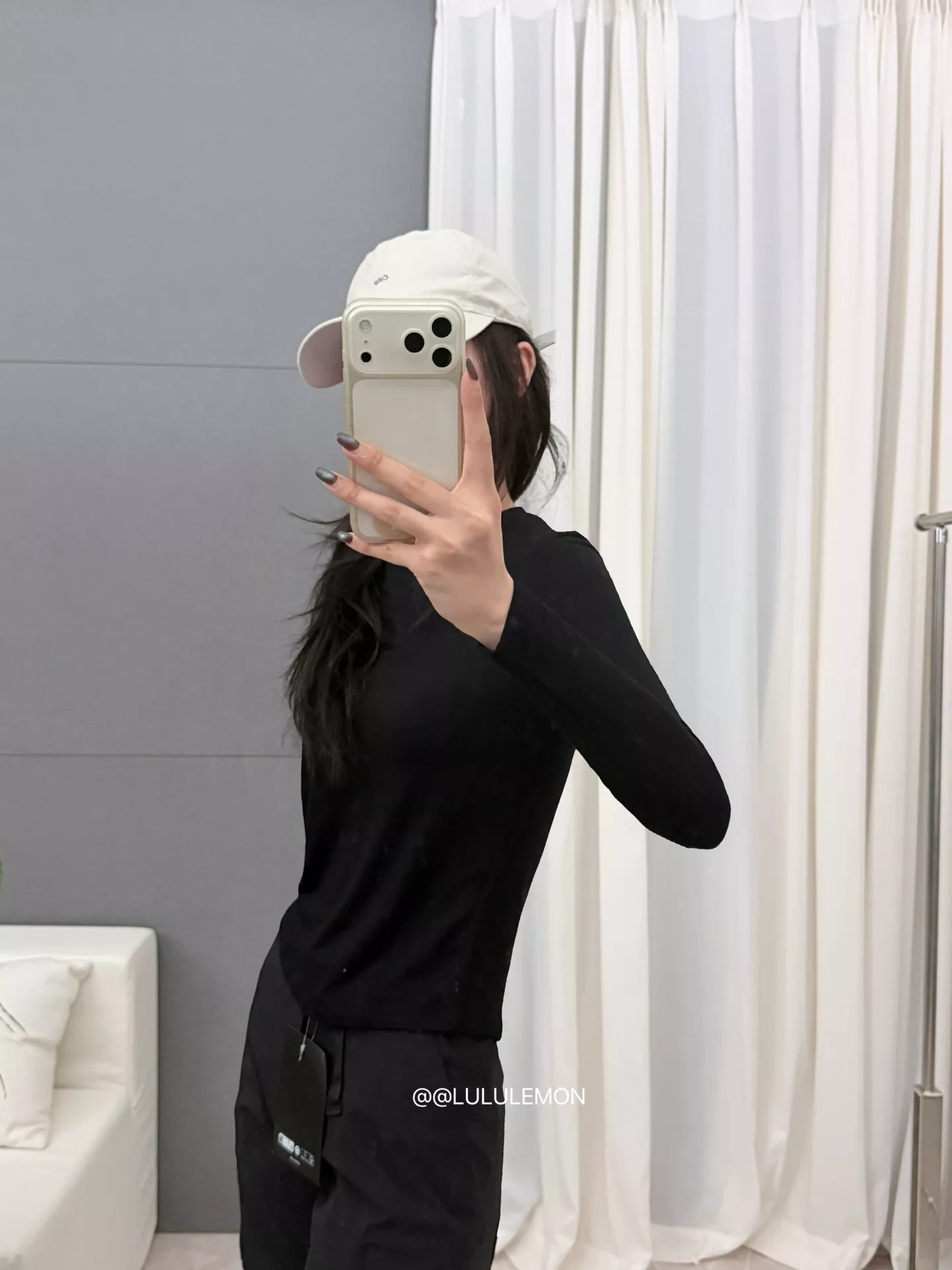 룰루레몬 모달 원단 라운드넥 긴소매 티셔츠 상세 이미지 31