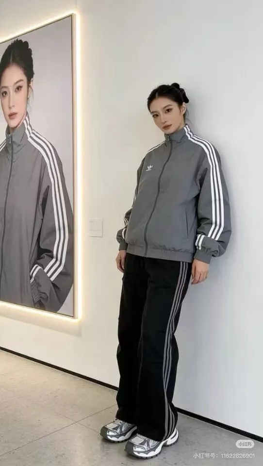 아디다스 삼선 배색 스탠드넥 방풍 재킷 상세 이미지 13