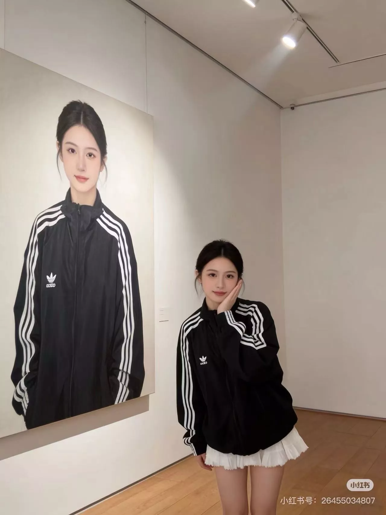 아디다스 삼선 배색 스탠드넥 방풍 재킷 상세 이미지 18