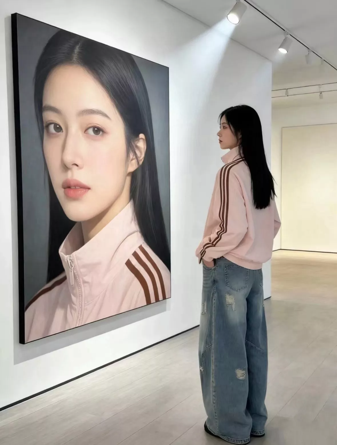 아디다스 삼선 스탠드칼라 루즈핏 재킷 상세 이미지 14