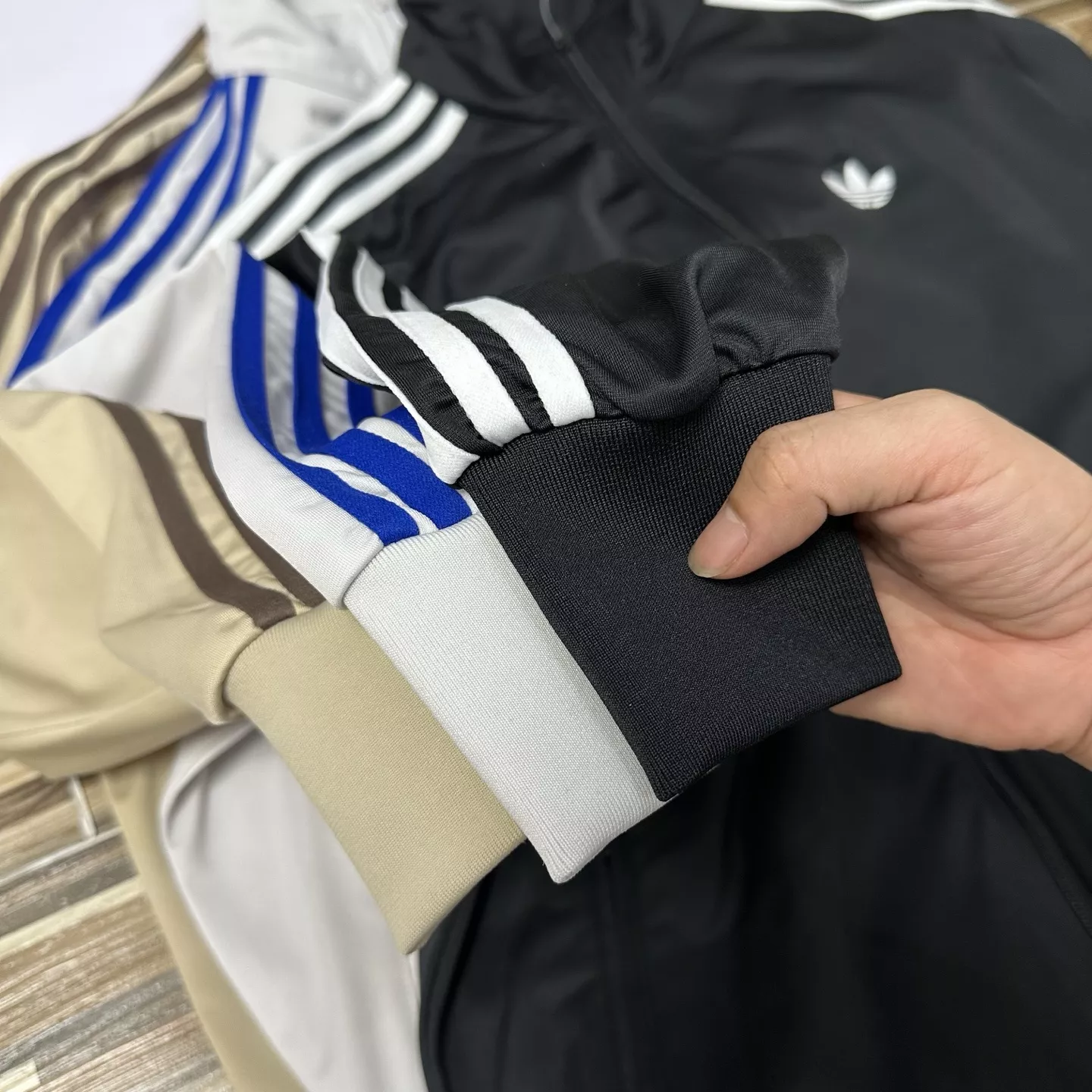 아디다스 삼선 스탠드넥 루즈핏 집업 재킷 상세 이미지 7