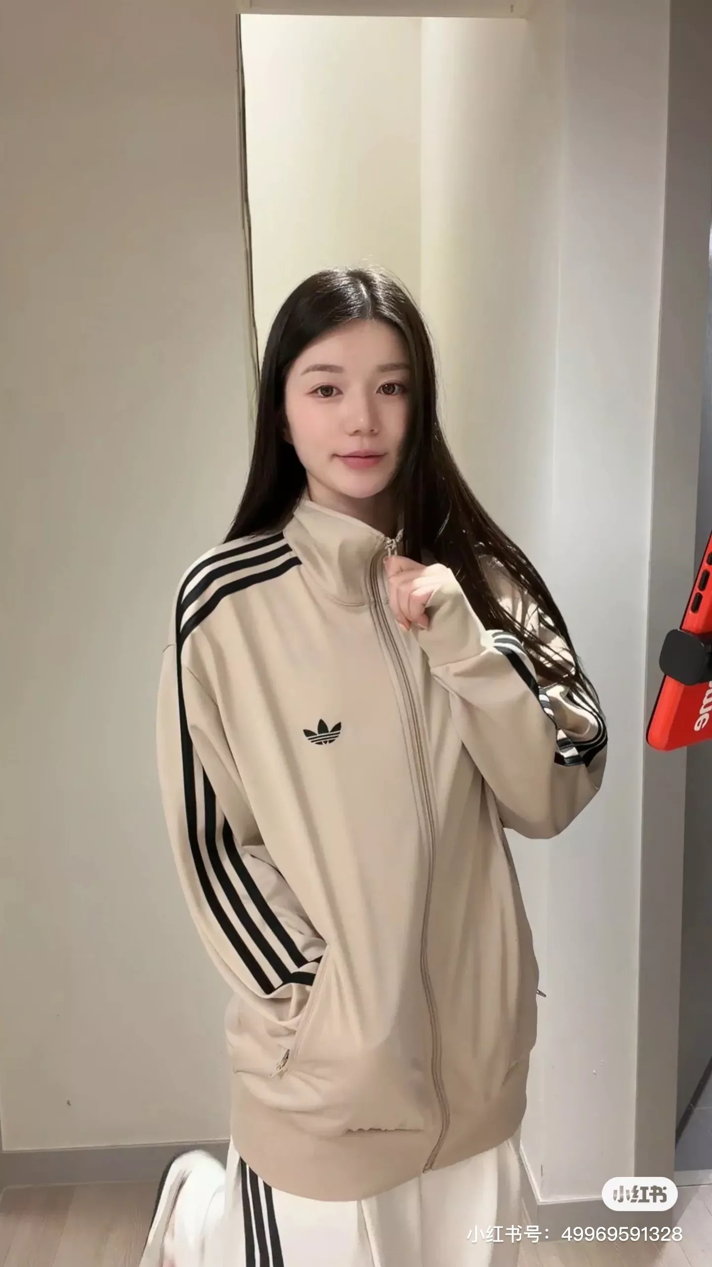아디다스 삼선 스탠드넥 루즈핏 집업 재킷 상세 이미지 31