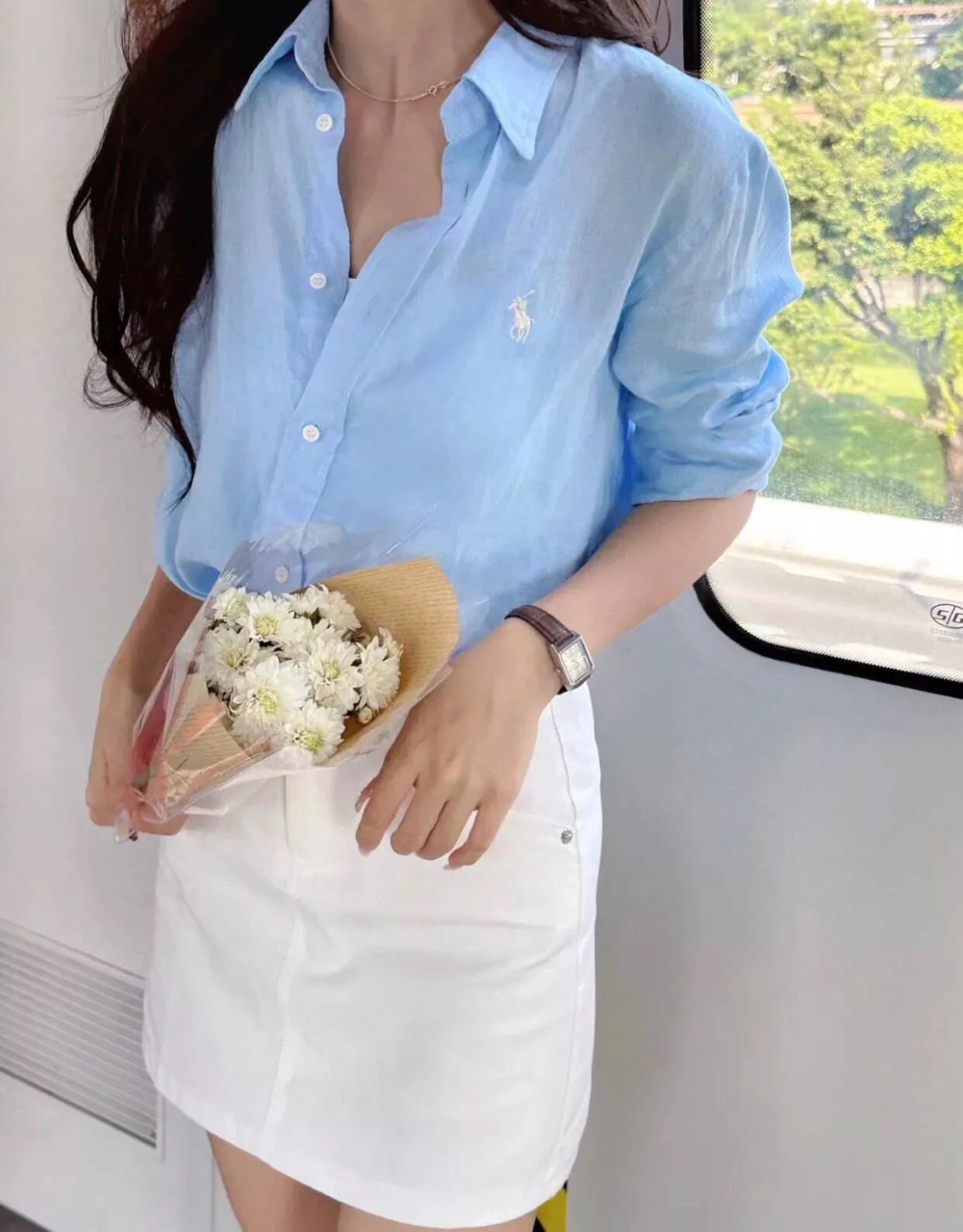 랄프로렌 클래식 포니 자수 린넨 긴소매 셔츠 상세 이미지 100