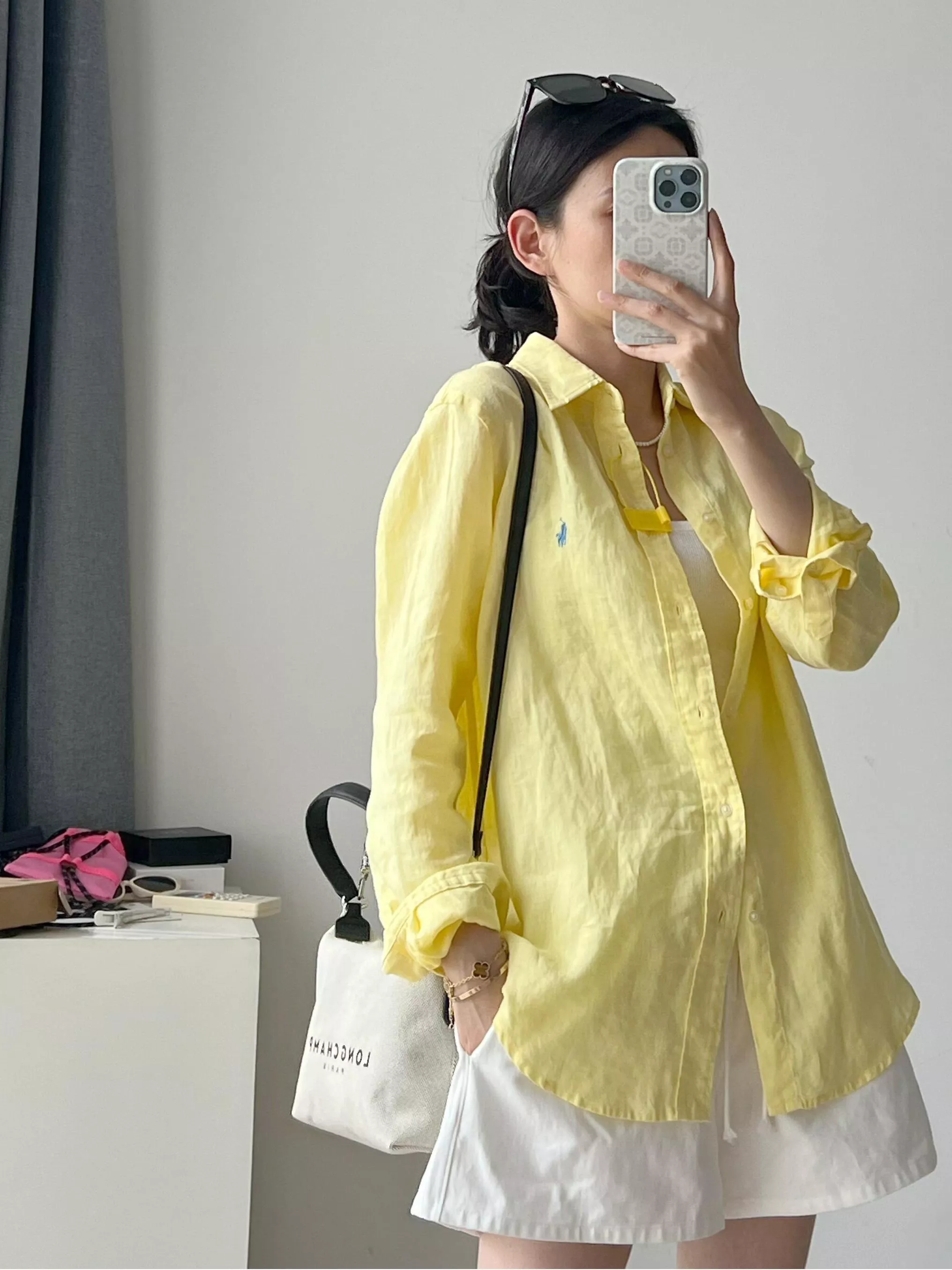 랄프로렌 클래식 포니 자수 린넨 긴소매 셔츠 상세 이미지 90