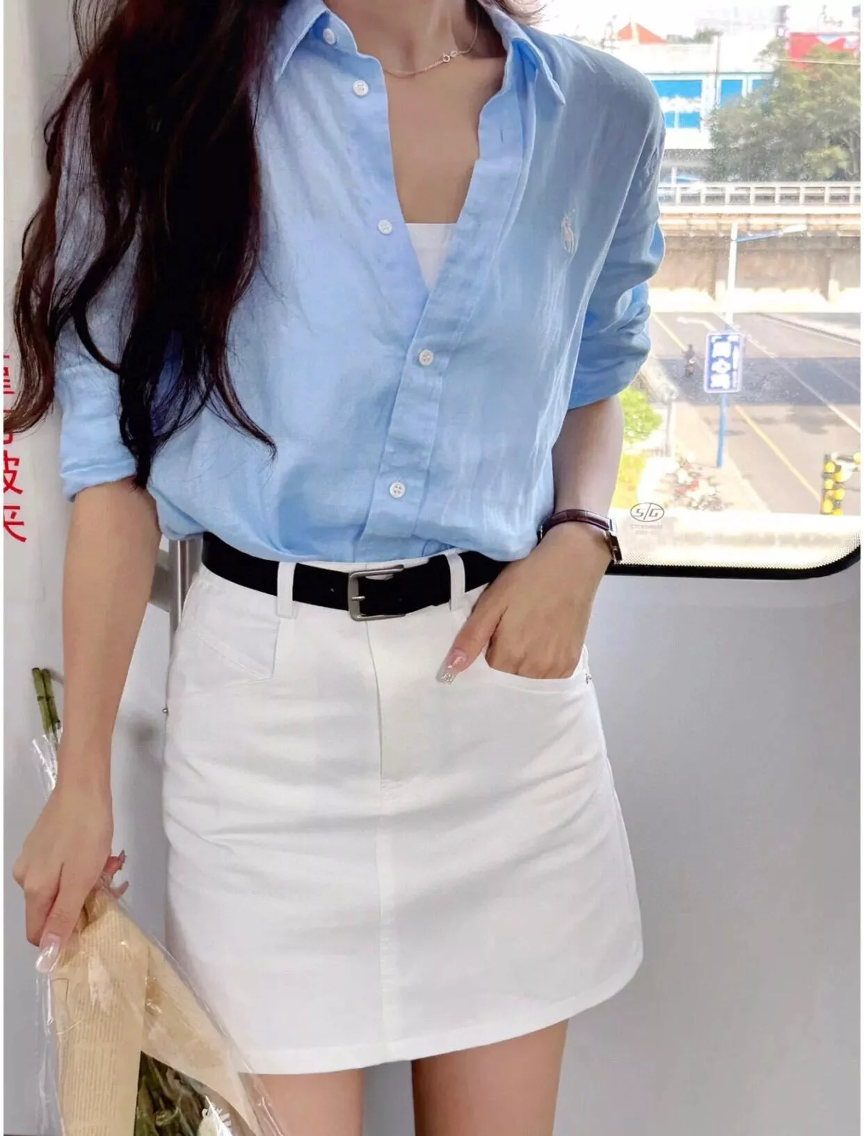 랄프로렌 클래식 포니 자수 린넨 긴소매 셔츠 상세 이미지 103