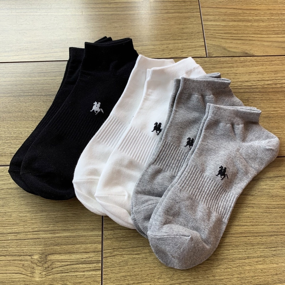 랄프로렌 남성용 순면 혼합 컬러 단목 양말 세트