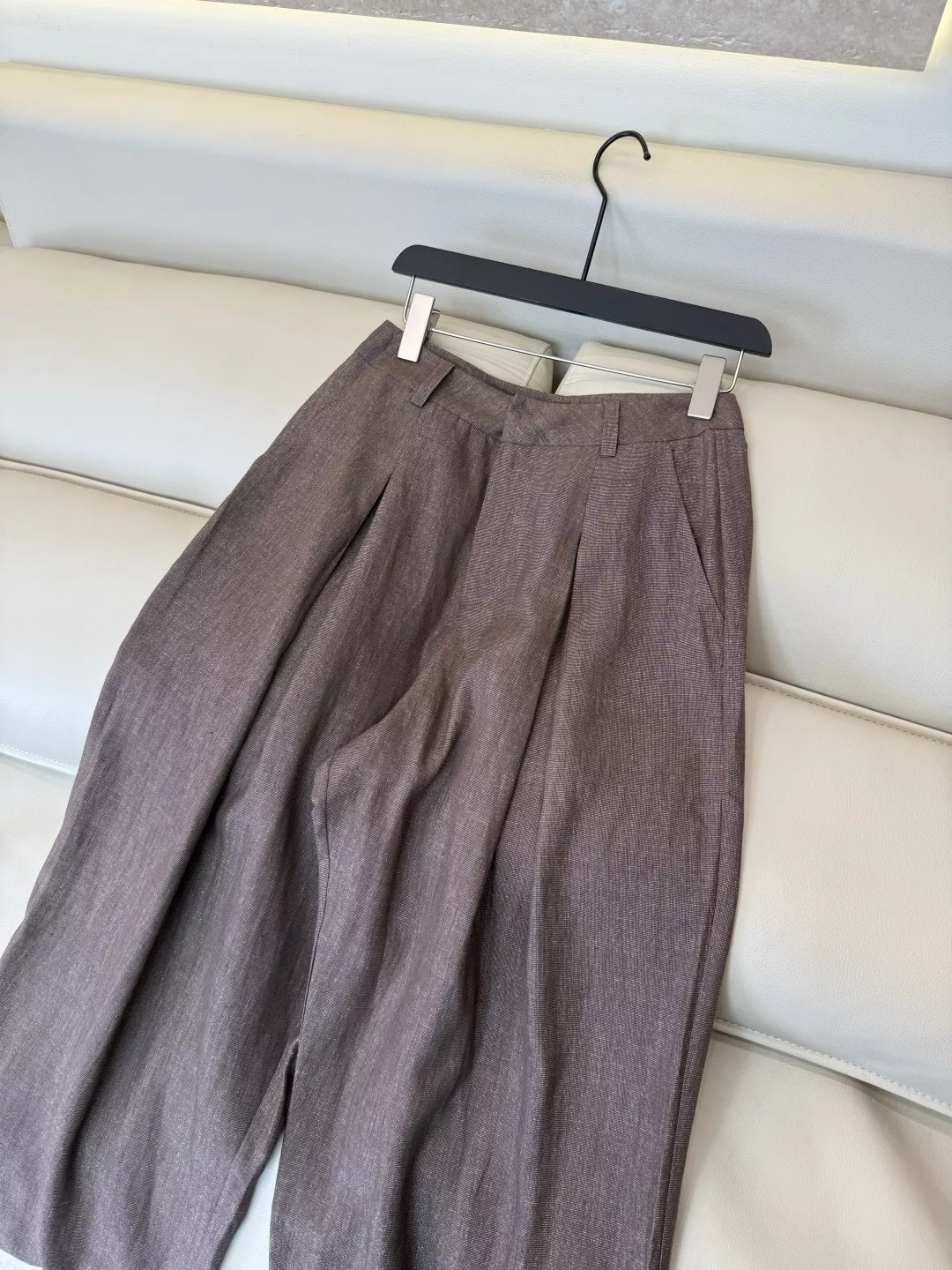 브루넬로쿠치넬리 리넨 혼방 와이드 롱 팬츠 상세 이미지 8