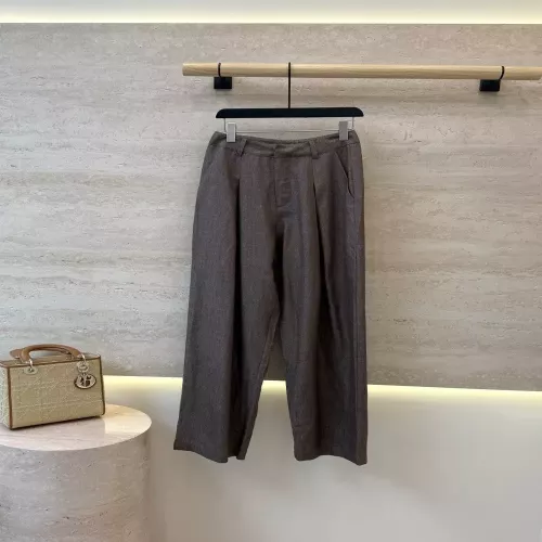 브루넬로쿠치넬리 리넨 혼방 와이드 롱 팬츠