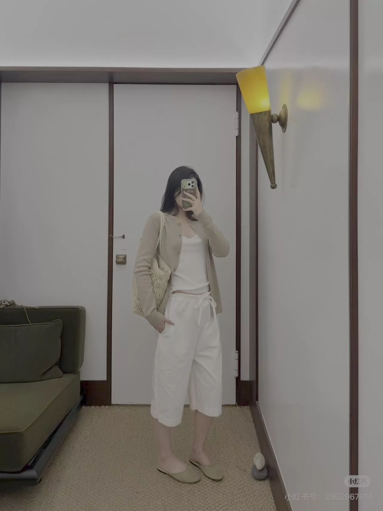 더로우 워싱 코튼 드로스트링 와이드 하프 팬츠 상세 이미지 28