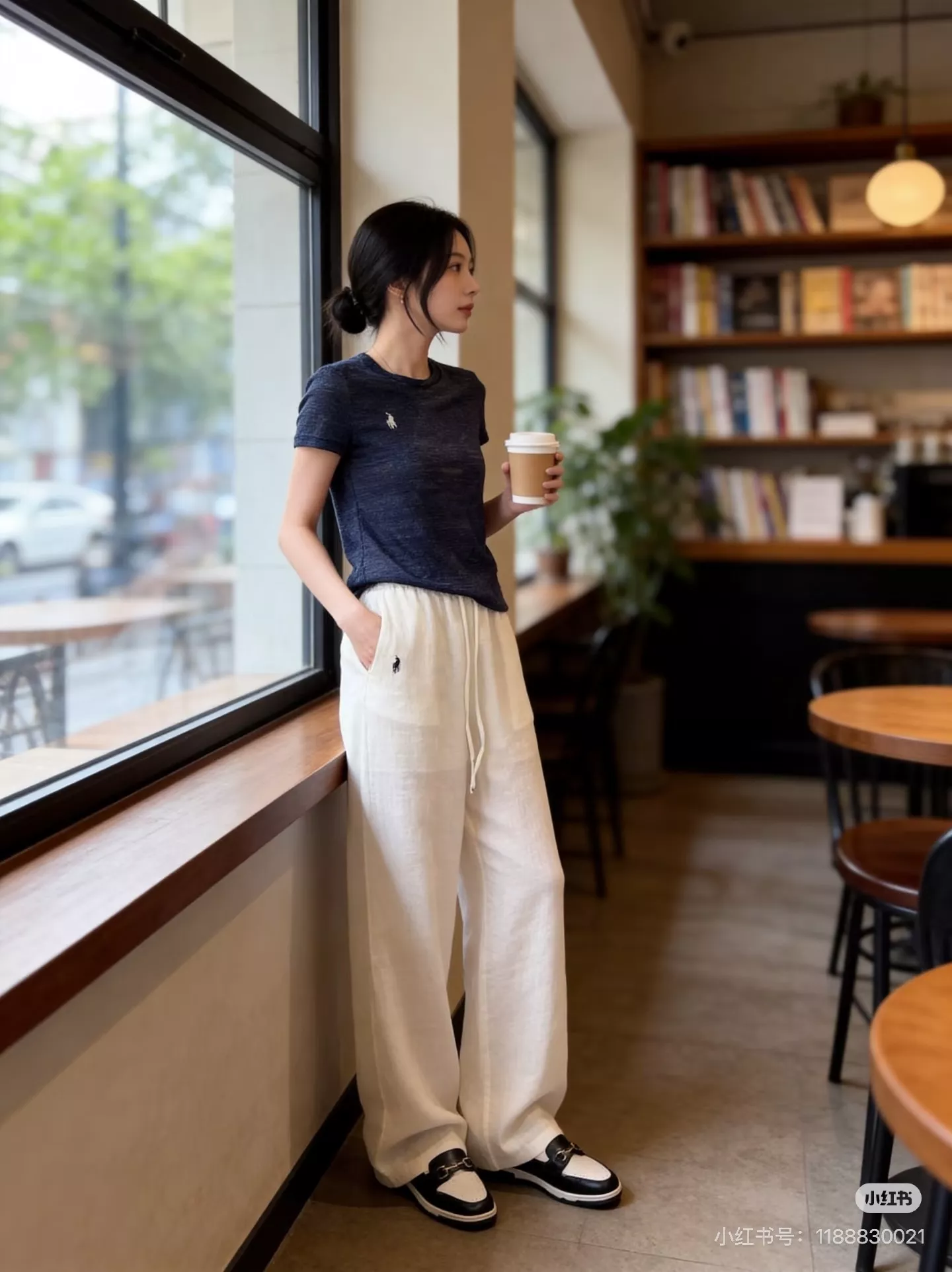 랄프로렌 자수 포인트 린넨 스트레이트 팬츠 상세 이미지 21