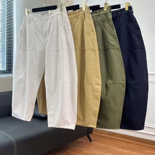 랄프로렌 워싱 코튼 새틴 조거 캐주얼 팬츠