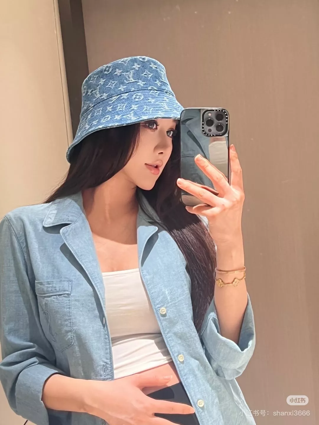 입생로랑 샴브레이 파자마풍 데님 셔츠 상세 이미지 18