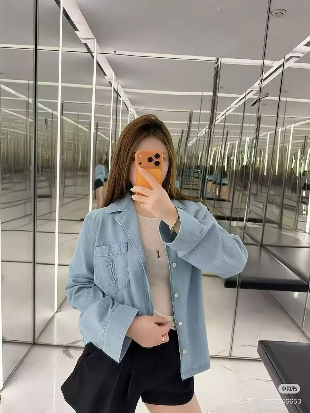 입생로랑 샴브레이 파자마풍 데님 셔츠 상세 이미지 22